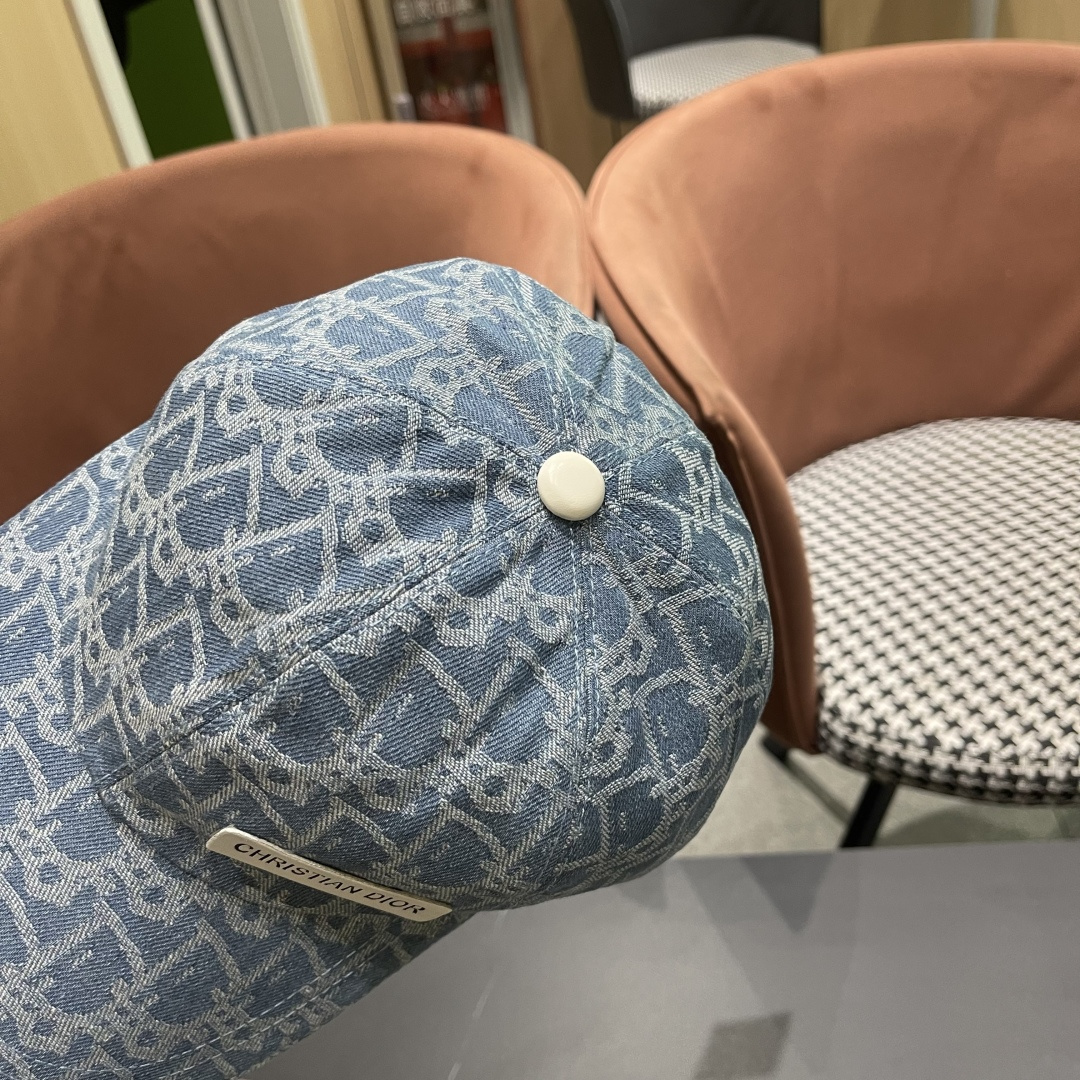  Dior(迪奥)2025新款原单棒球帽， Dior老花，复古韵味十足，专柜断货热门，11开模订制，原版