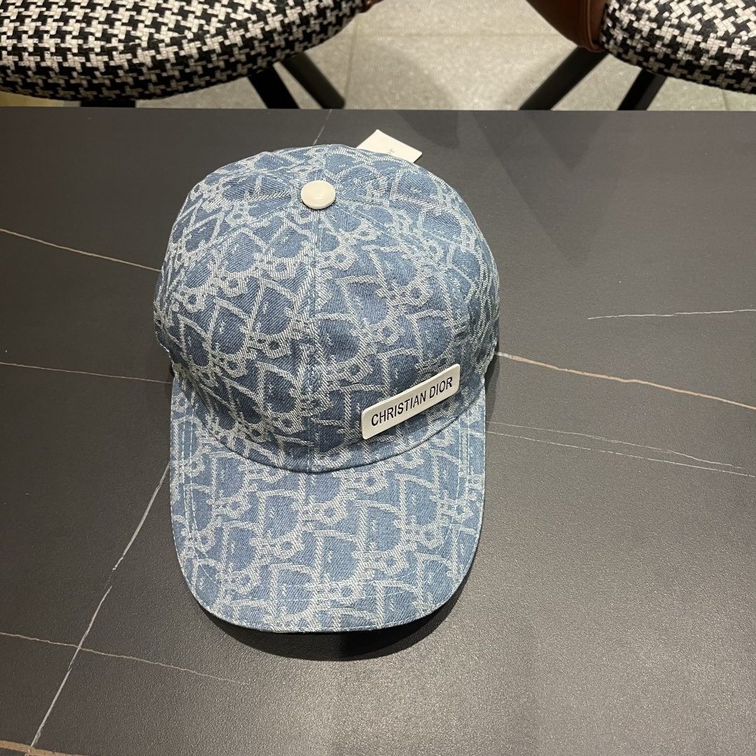  Dior(迪奥)2025新款原单棒球帽， Dior老花，复古韵味十足，专柜断货热门，11开模订制，原版