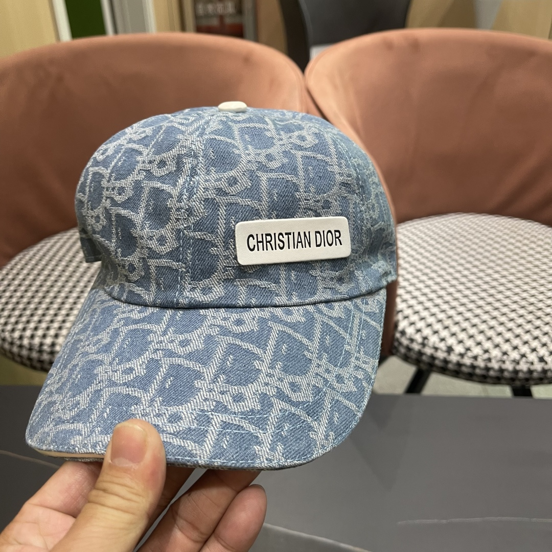  Dior(迪奥)2025新款原单棒球帽， Dior老花，复古韵味十足，专柜断货热门，11开模订制，原版