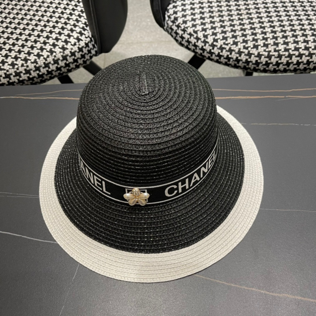 【CHANEL香奈儿】2026新款草帽🤩沙滩风，简约大方，百搭单品～出街首选，新品上架