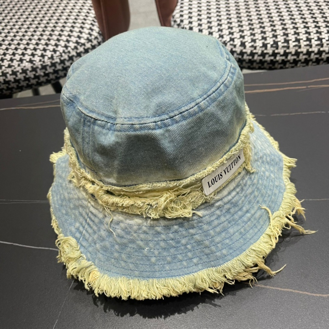 路易威登棒球帽LouisVuitton👒😍韩版时尚牛仔渔夫帽显脸小