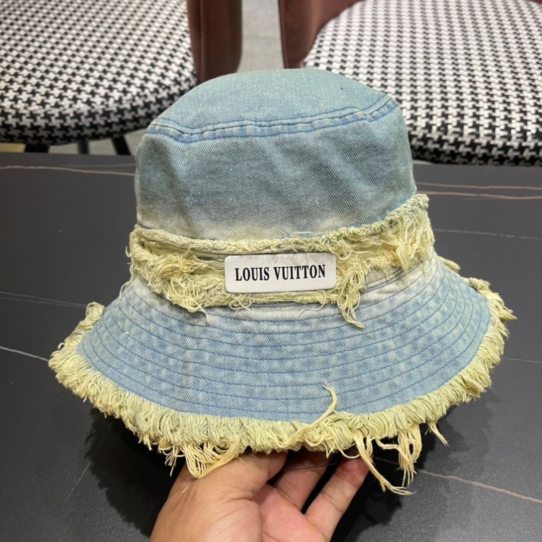 路易威登棒球帽LouisVuitton👒😍韩版时尚牛仔渔夫帽显脸小