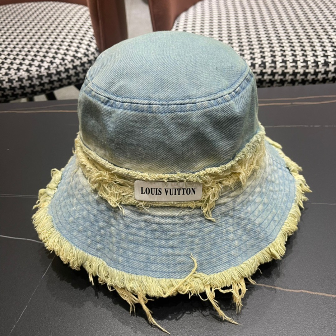 路易威登棒球帽LouisVuitton👒😍韩版时尚牛仔渔夫帽显脸小