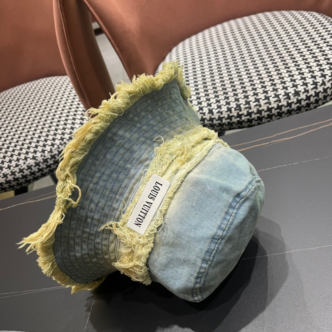 路易威登棒球帽LouisVuitton👒😍韩版时尚牛仔渔夫帽显脸小