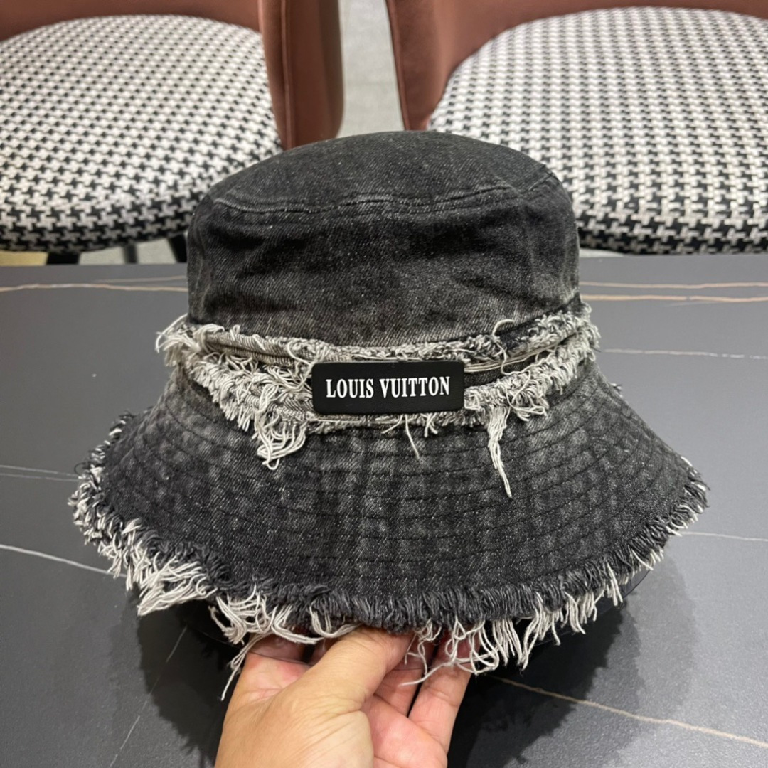 路易威登棒球帽LouisVuitton👒😍韩版时尚牛仔渔夫帽显脸小