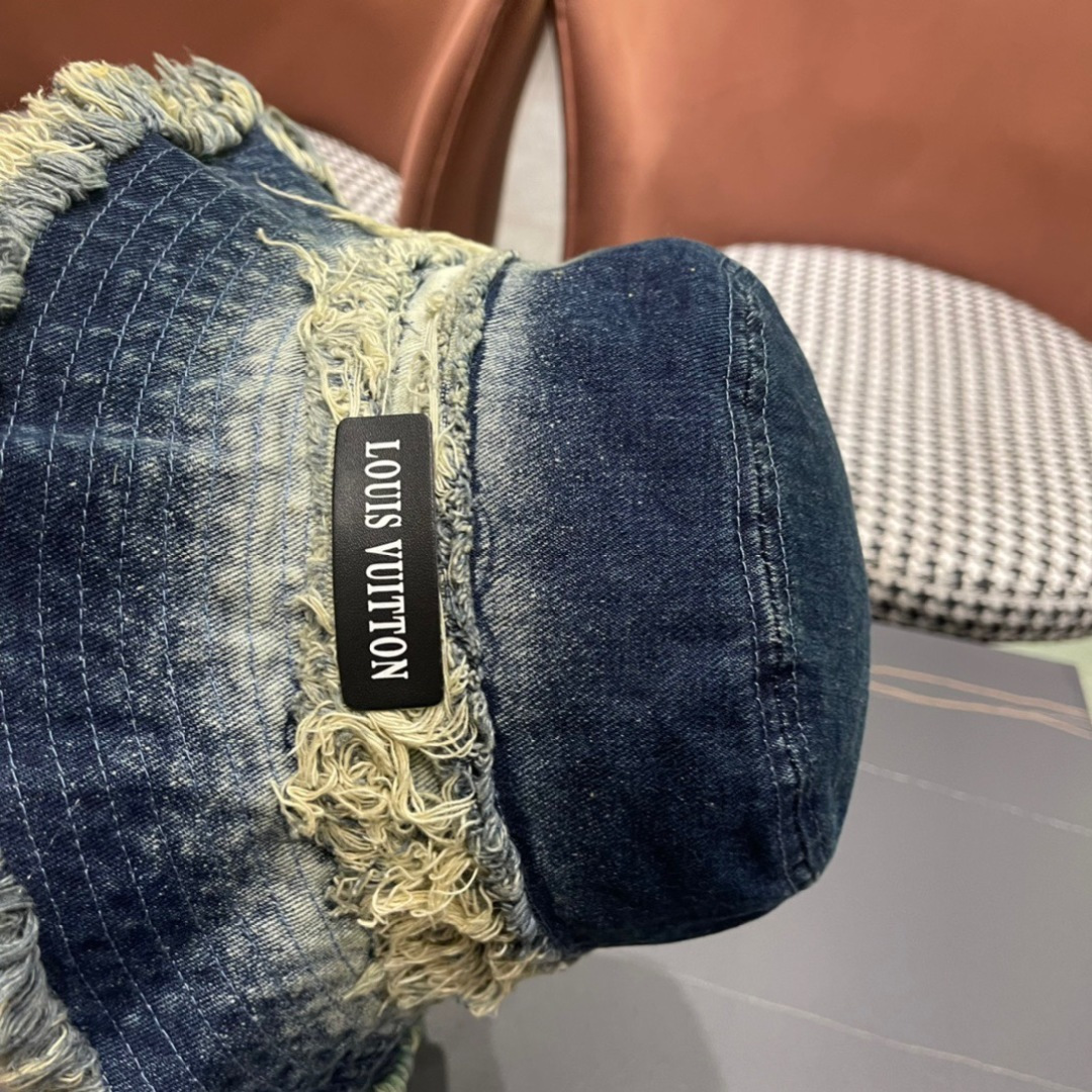 路易威登棒球帽LouisVuitton👒😍韩版时尚牛仔渔夫帽显脸小