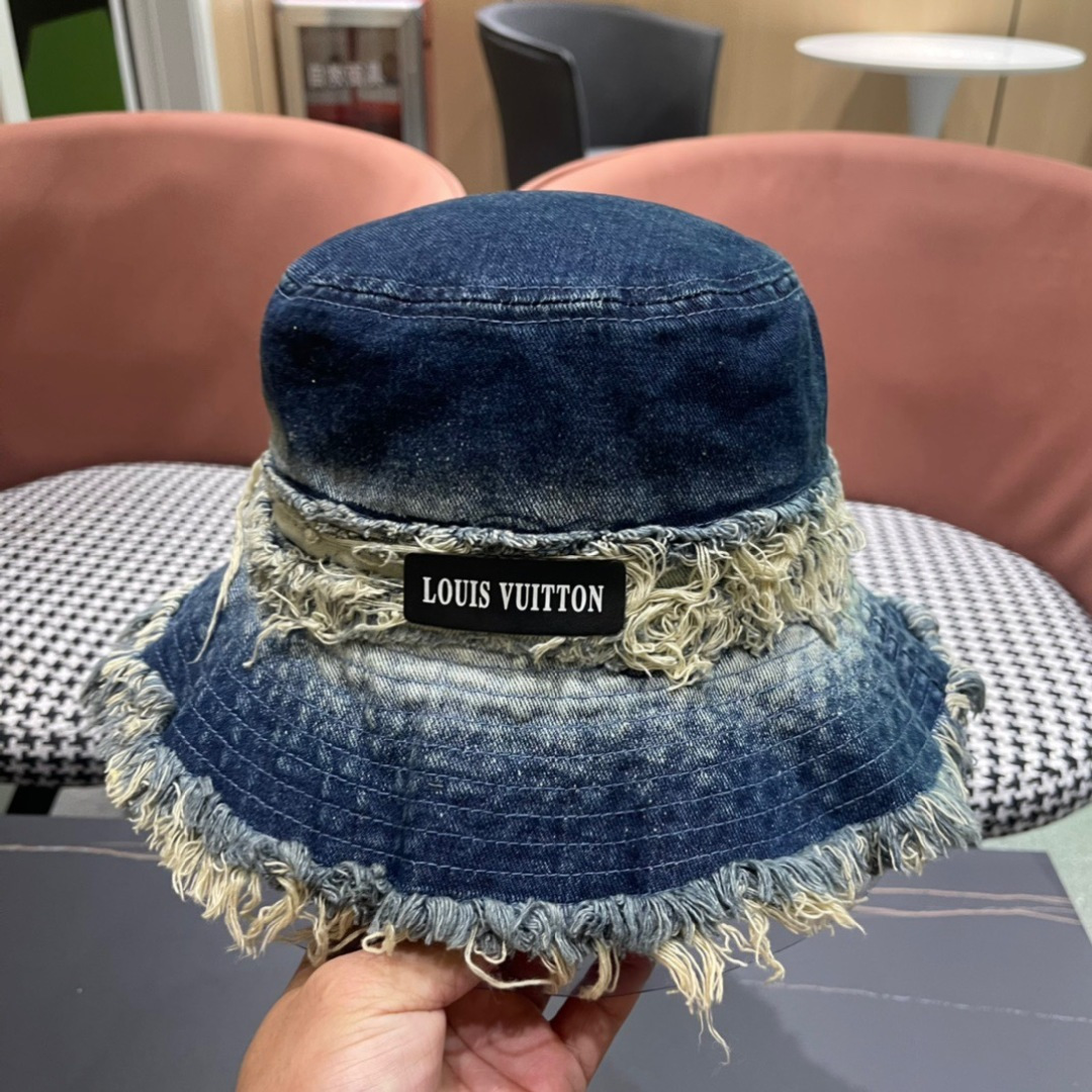 路易威登棒球帽LouisVuitton👒😍韩版时尚牛仔渔夫帽显脸小