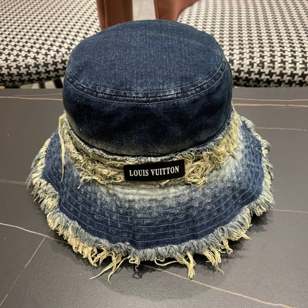 路易威登棒球帽LouisVuitton👒😍韩版时尚牛仔渔夫帽显脸小