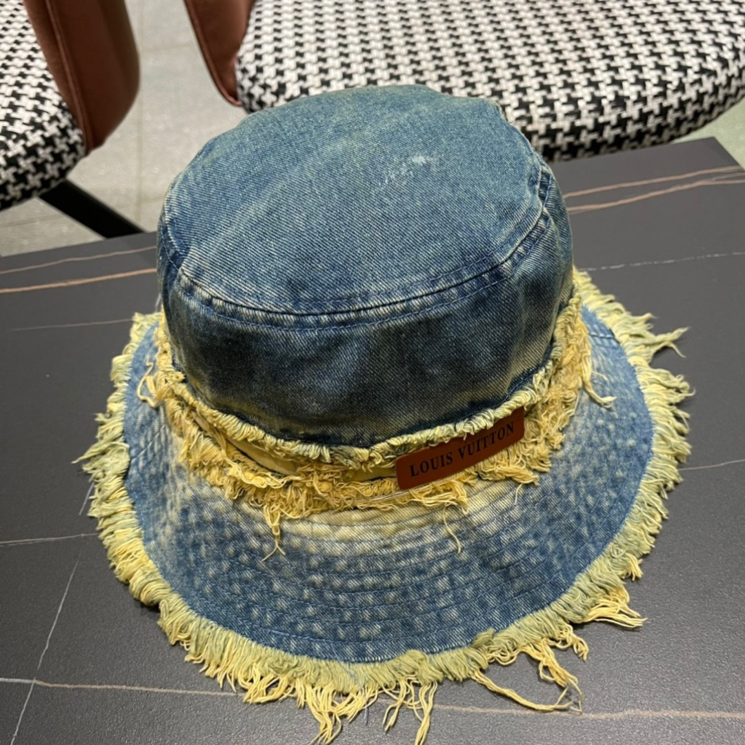 路易威登棒球帽LouisVuitton👒😍韩版时尚牛仔渔夫帽显脸小