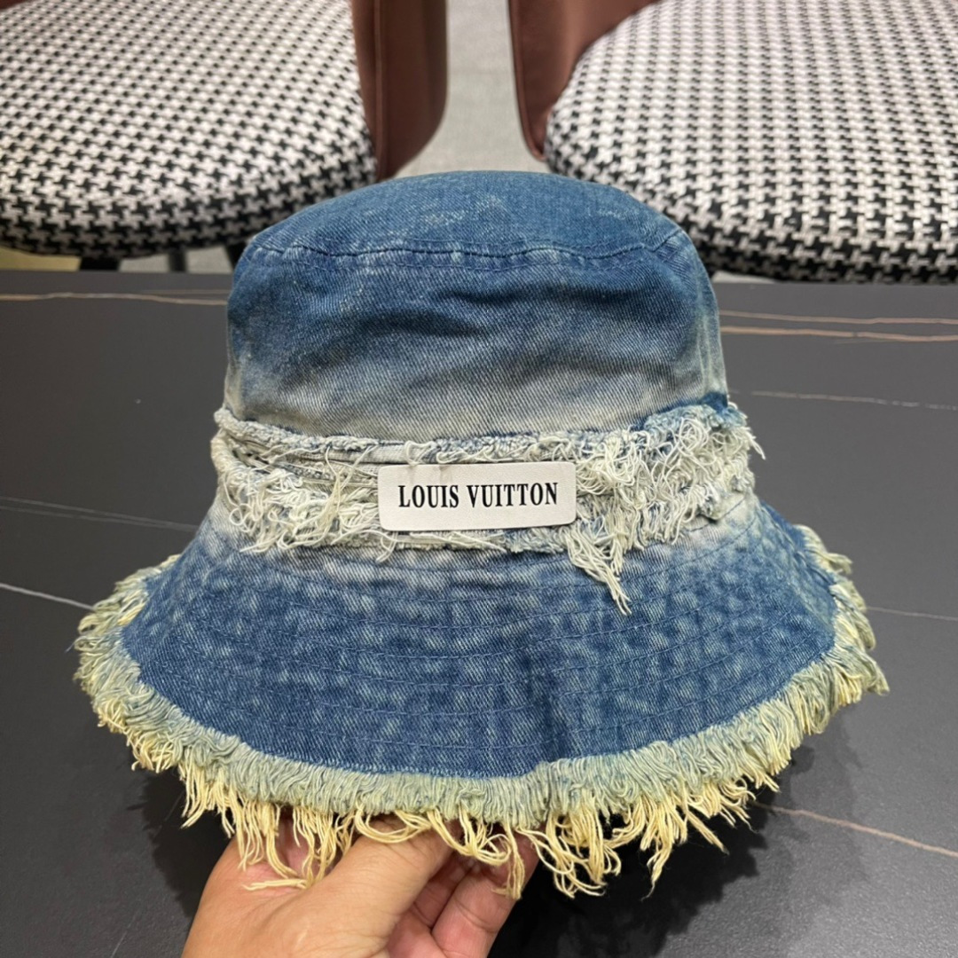 路易威登棒球帽LouisVuitton👒😍韩版时尚牛仔渔夫帽显脸小