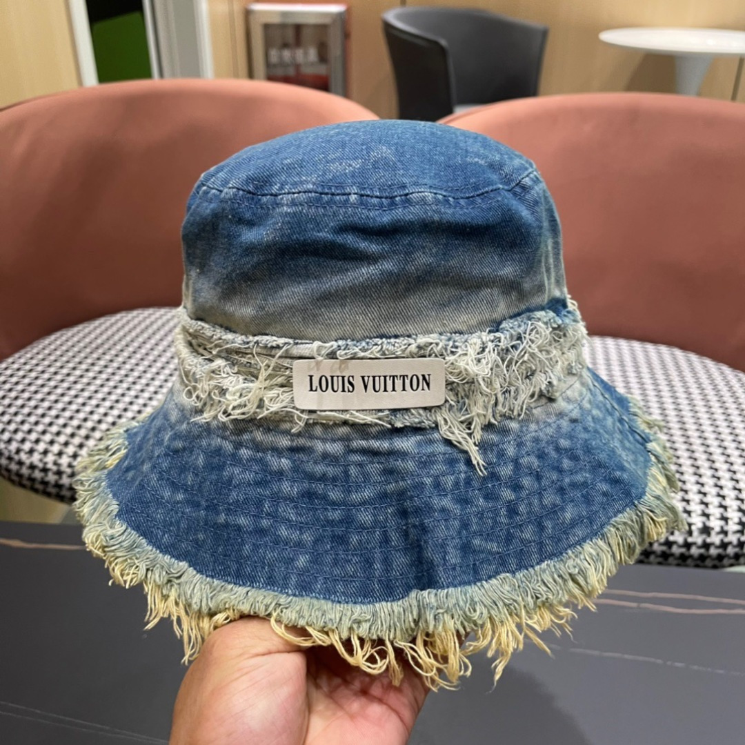 路易威登棒球帽LouisVuitton👒😍韩版时尚牛仔渔夫帽显脸小