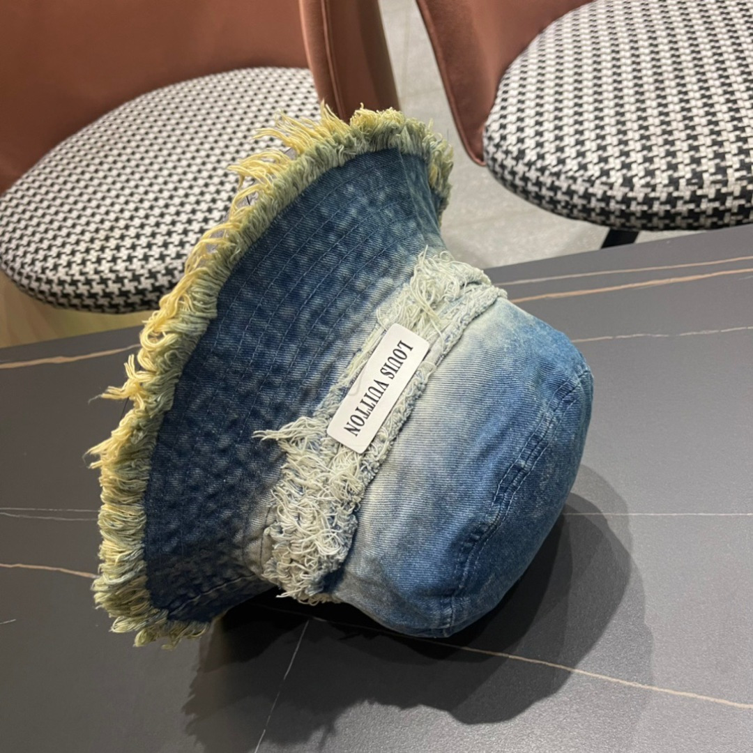 路易威登棒球帽LouisVuitton👒😍韩版时尚牛仔渔夫帽显脸小