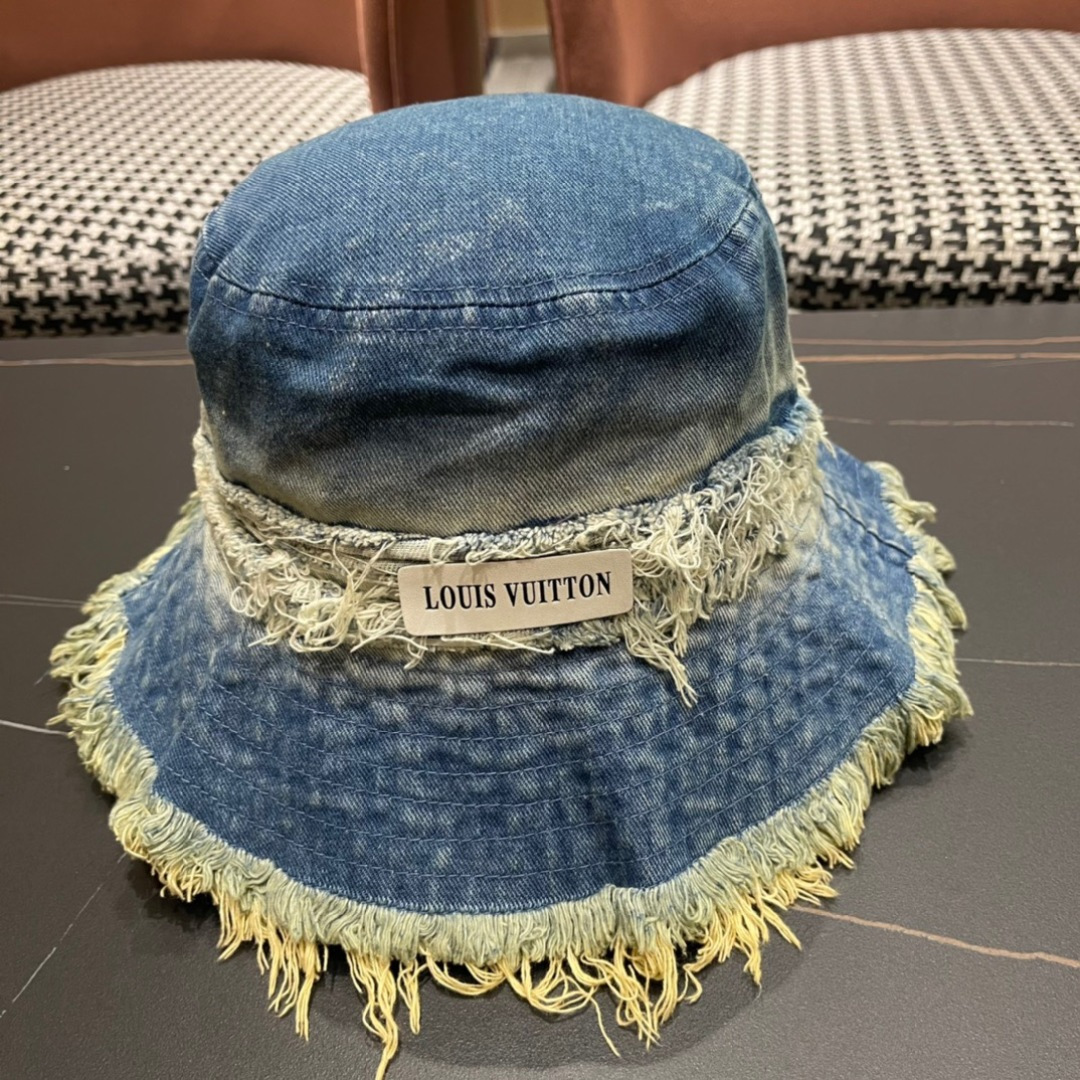 路易威登棒球帽LouisVuitton👒😍韩版时尚牛仔渔夫帽显脸小