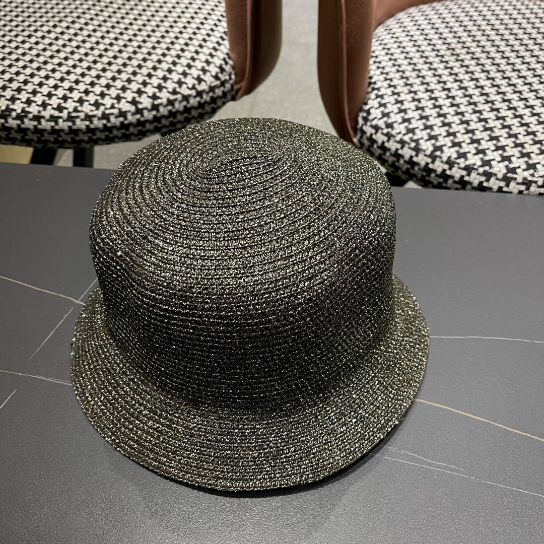  PRADA普拉达2025春夏新款遮阳草帽防嗮遮阳帽，