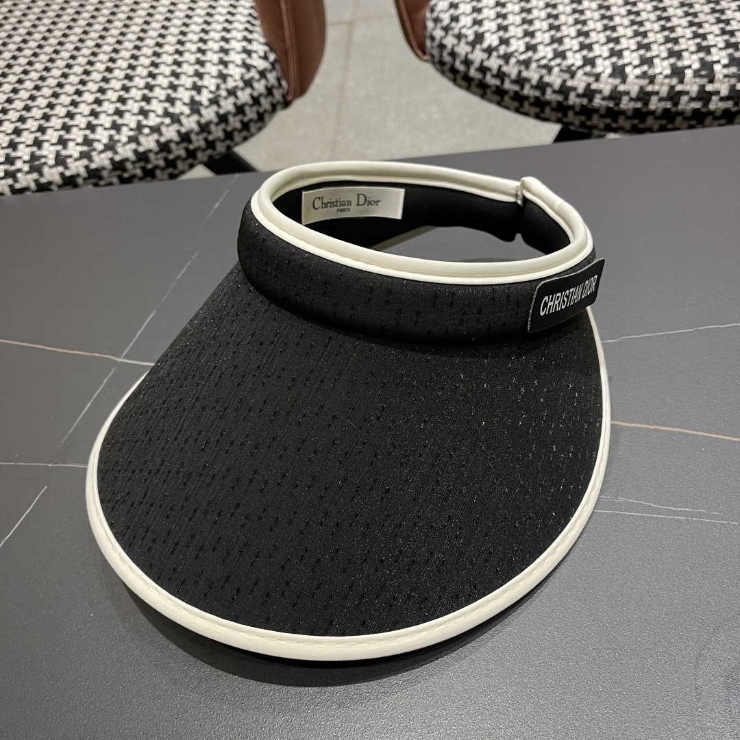 [Dior Hats]Dior DlOR new hollow top sunscreen hat for women