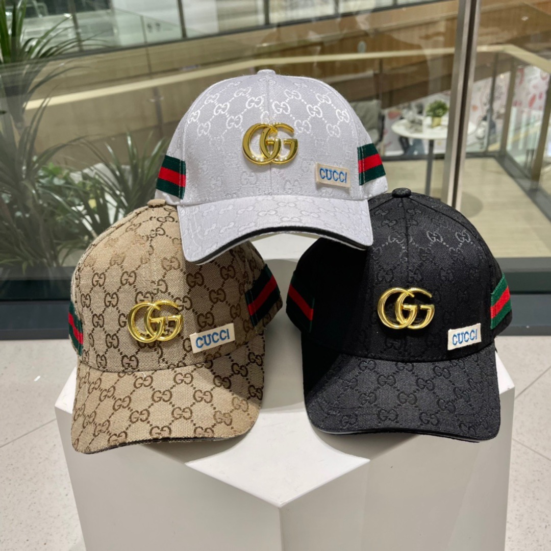  Gucci古奇鸭舌帽，男女款棒球帽，遮阳帽，头围57cm