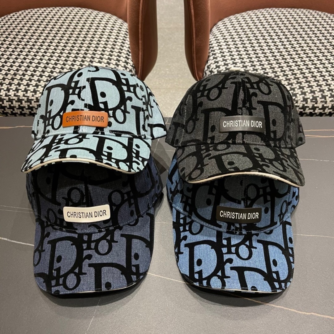  Dior迪奥2024新‮棒款‬球帽，鸭舌帽，原‮品单‬质，跑‮多量‬色
