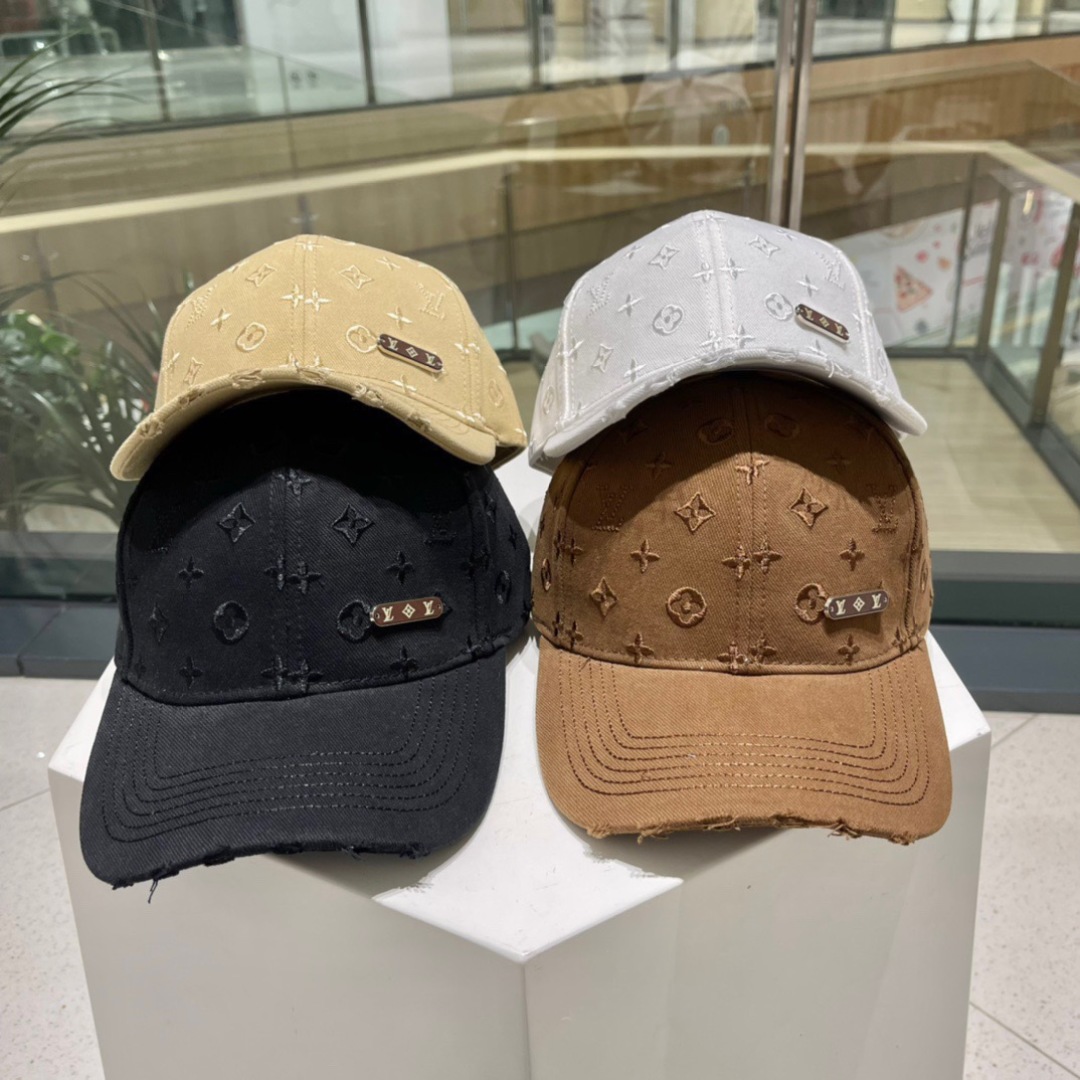 上新！路易威登 LouisVuitton 😍新款LV棒球帽，重工打造♥️早春系列高端大气，百搭款🤗男女通