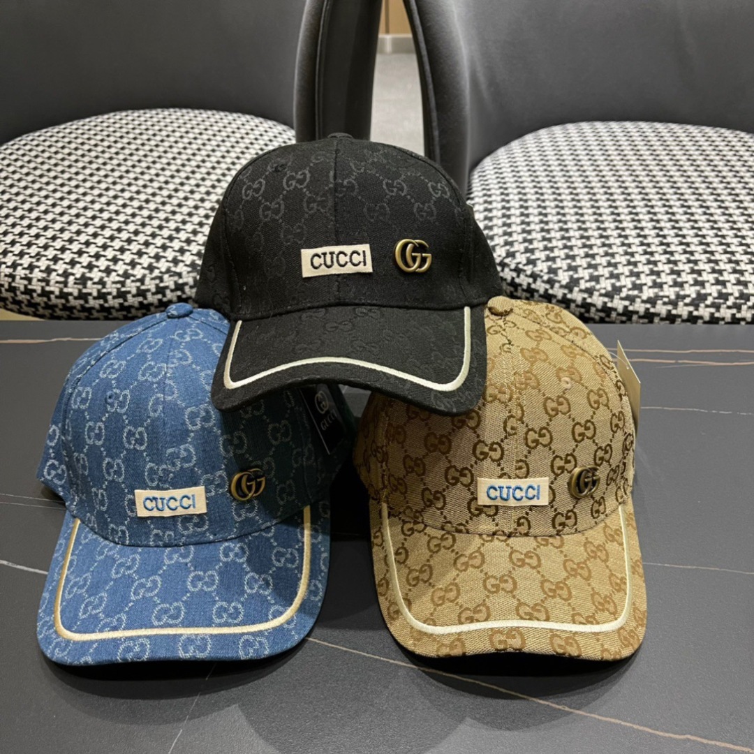 P古奇GUCCI棒球帽，官网新品，棒球帽，原单品质火爆来袭 。🎩 高档大气上档次！低调奢华，方便携带！跑