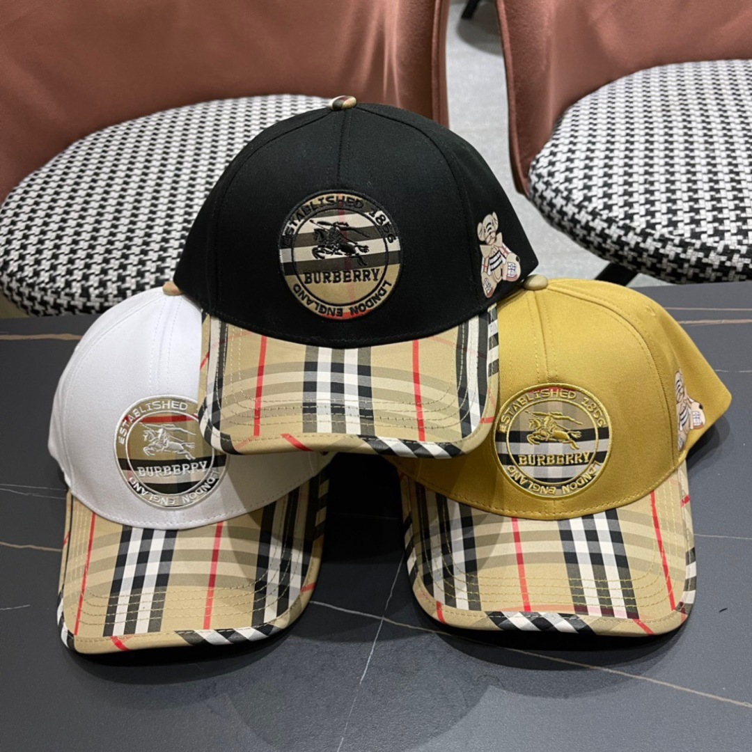 【巴宝莉burberry】🌸2024官网同步上线🎊 韩版新款英伦风定制款11原单品质 男女通用棒球帽 提