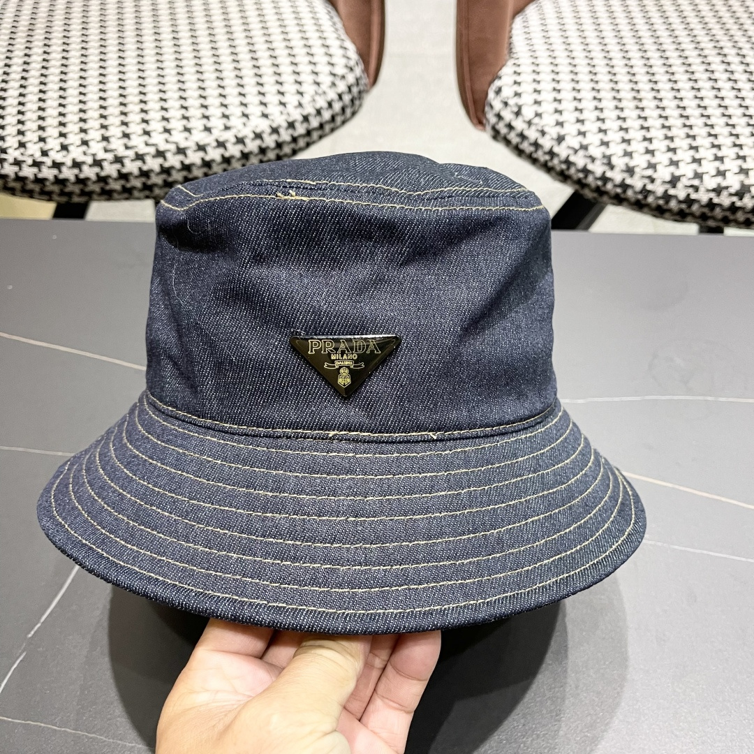 【普拉达】Prada 25春夏新款大牌棒球帽，渔夫帽，显脸小 大牌款超好搭配，赶紧入手！