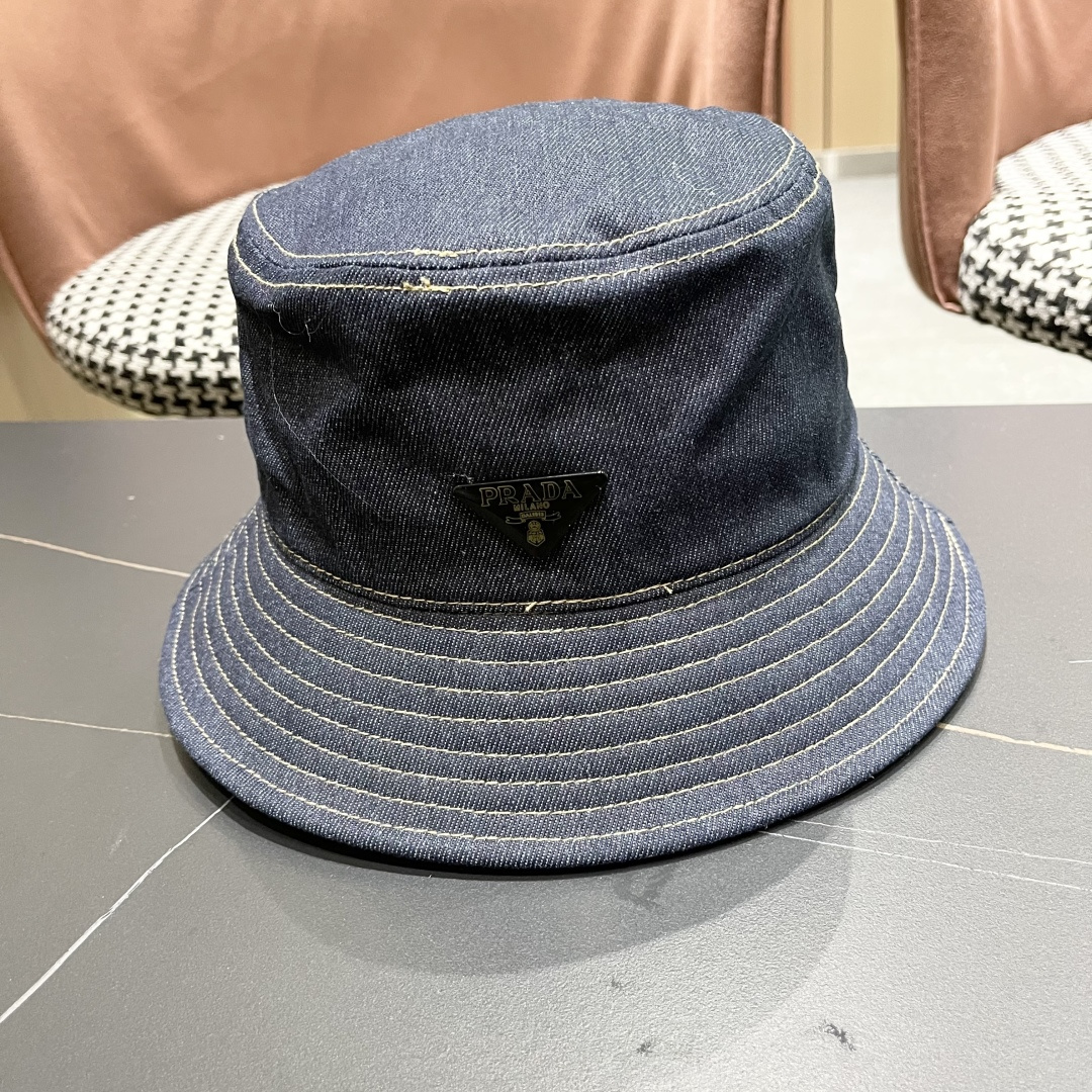 【普拉达】Prada 25春夏新款大牌棒球帽，渔夫帽，显脸小 大牌款超好搭配，赶紧入手！