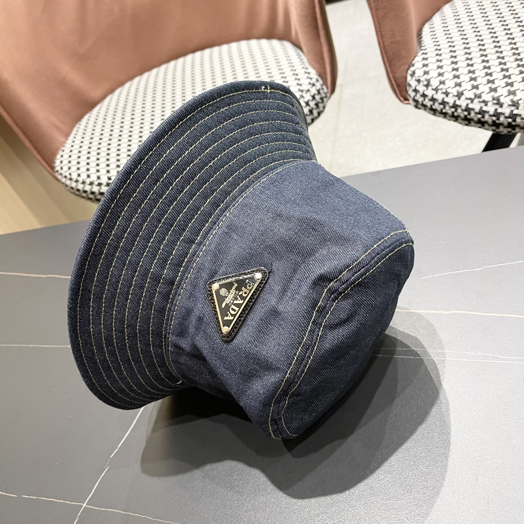 【普拉达】Prada 25春夏新款大牌棒球帽，渔夫帽，显脸小 大牌款超好搭配，赶紧入手！