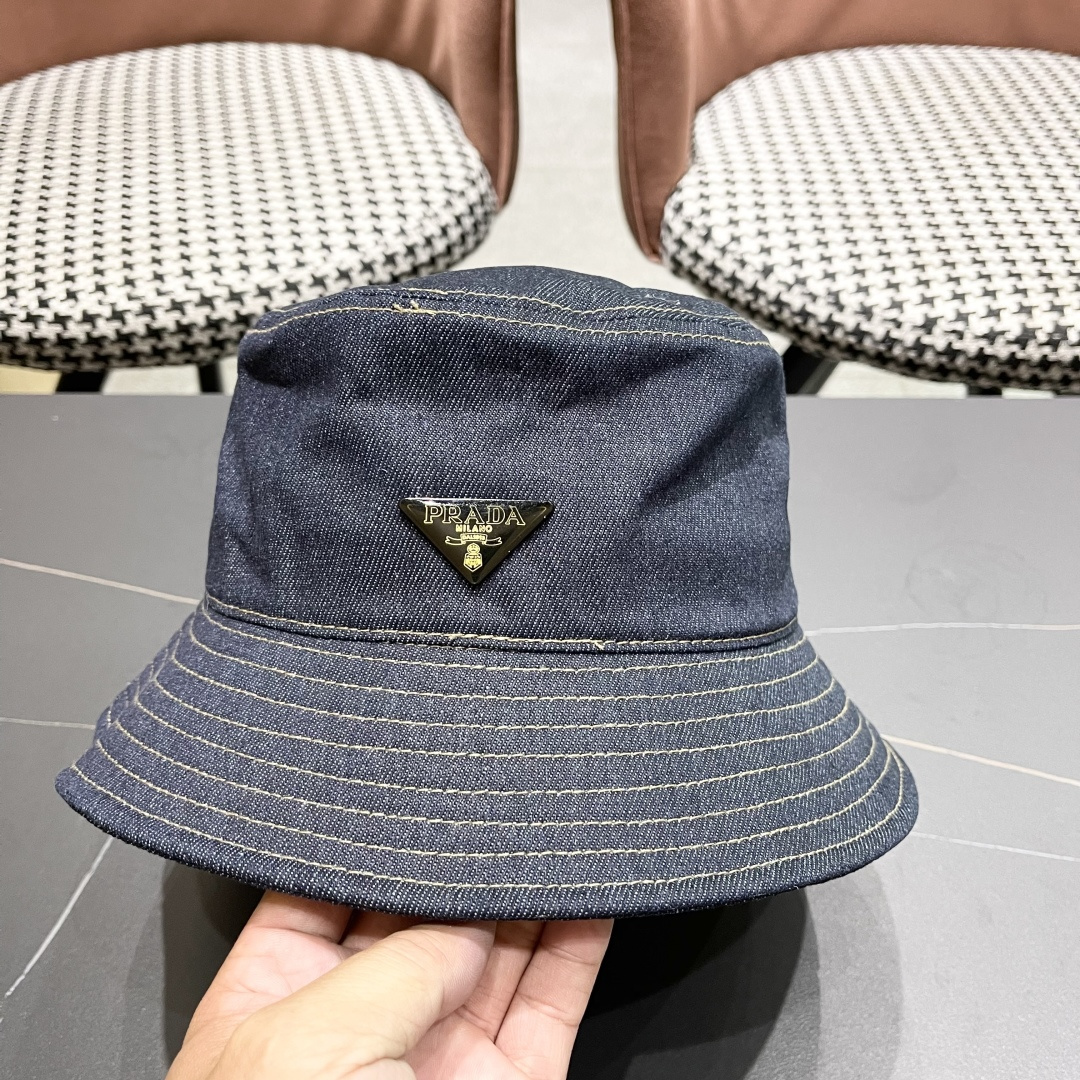 【普拉达】Prada 25春夏新款大牌棒球帽，渔夫帽，显脸小 大牌款超好搭配，赶紧入手！