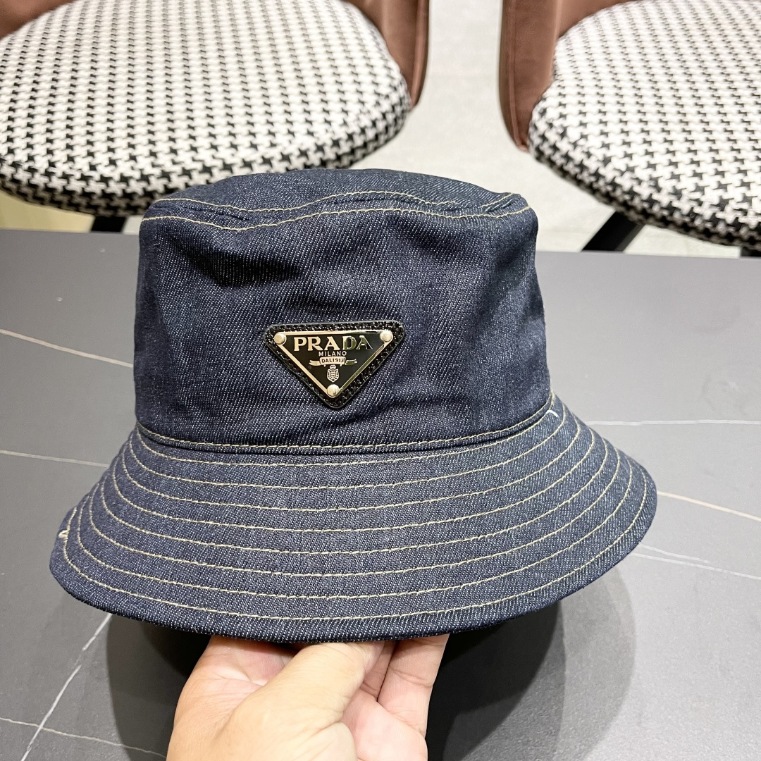 【普拉达】Prada 25春夏新款大牌棒球帽，渔夫帽，显脸小 大牌款超好搭配，赶紧入手！