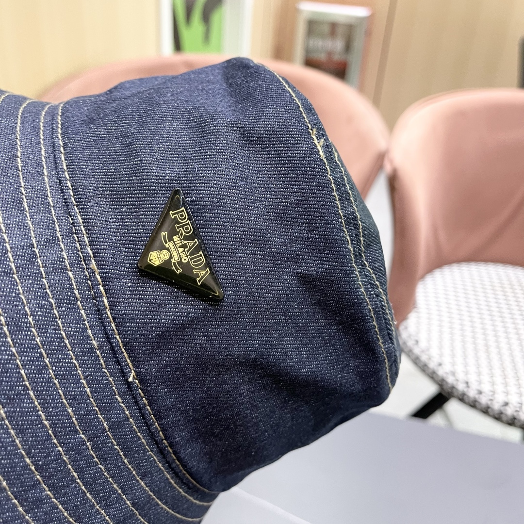 【普拉达】Prada 25春夏新款大牌棒球帽，渔夫帽，显脸小 大牌款超好搭配，赶紧入手！