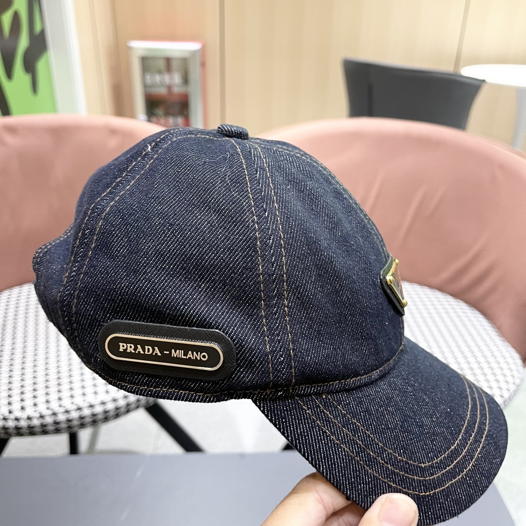 棒球帽 渔夫帽 Prada(普拉达)新款原单棒球帽， 1:1开模订制，原版牛津布料+头层牛皮，做工完美，