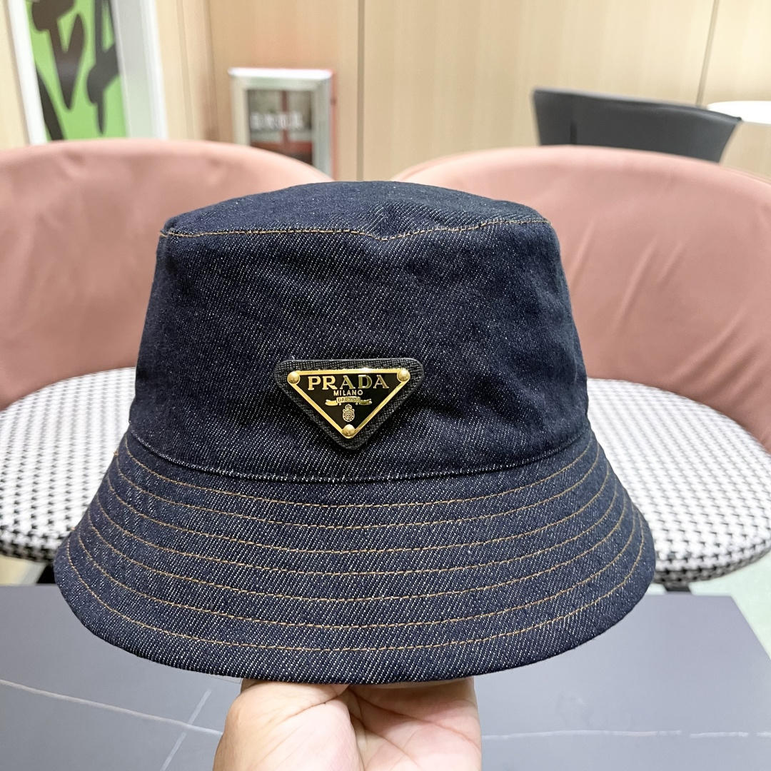 棒球帽 渔夫帽 Prada(普拉达)新款原单棒球帽， 1:1开模订制，原版牛津布料+头层牛皮，做工完美，