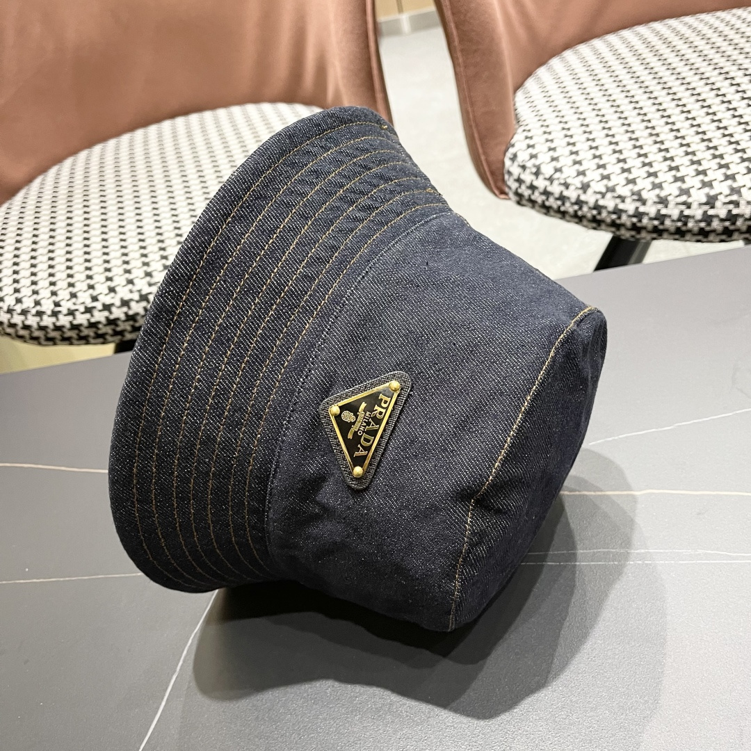 棒球帽 渔夫帽 Prada(普拉达)新款原单棒球帽， 1:1开模订制，原版牛津布料+头层牛皮，做工完美，