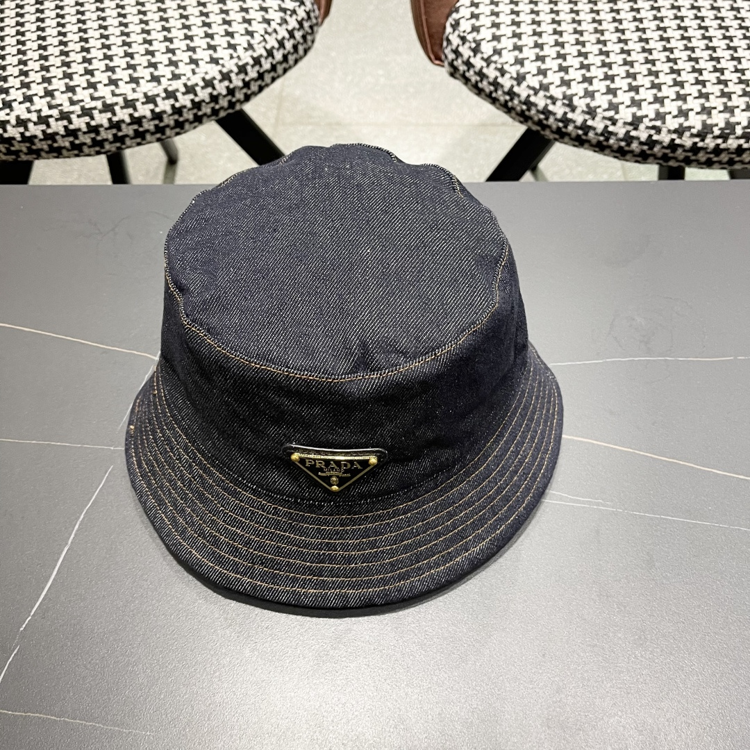 棒球帽 渔夫帽 Prada(普拉达)新款原单棒球帽， 1:1开模订制，原版牛津布料+头层牛皮，做工完美，