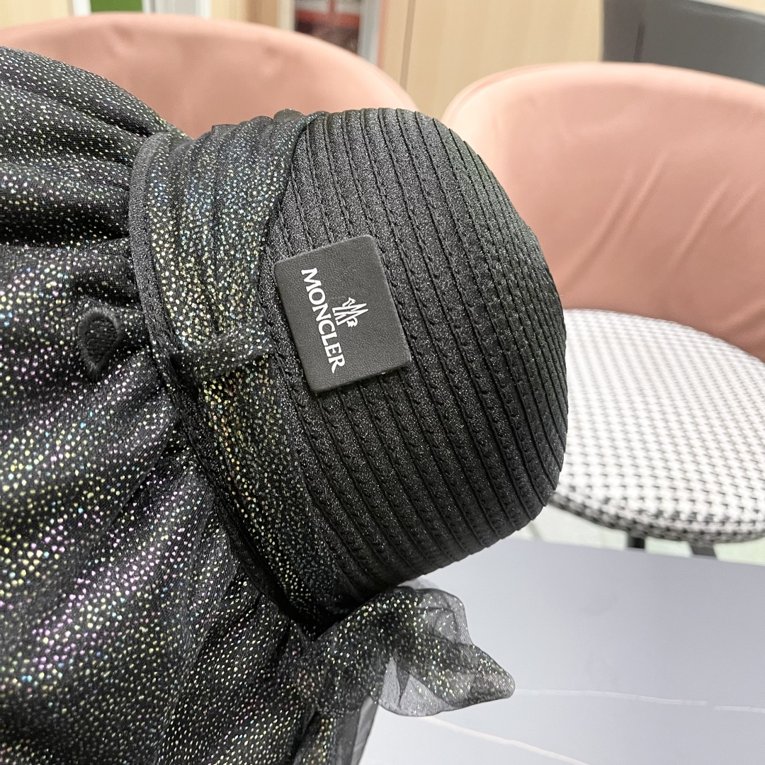 蒙口2025夏季飘带蝴蝶结开叉盆帽网纱防晒遮阳帽女户外防紫外线沙滩太阳帽