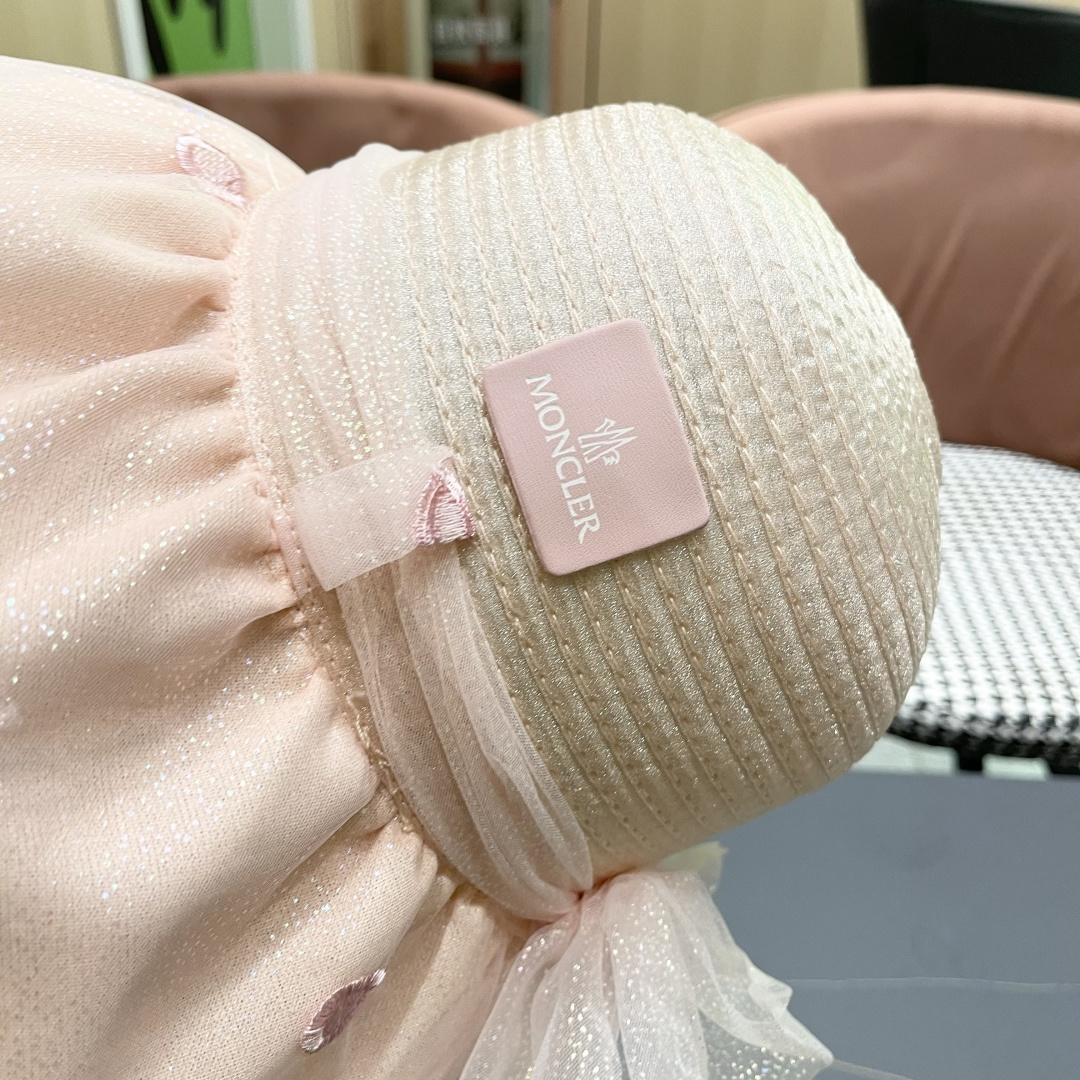 蒙口2025夏季飘带蝴蝶结开叉盆帽网纱防晒遮阳帽女户外防紫外线沙滩太阳帽