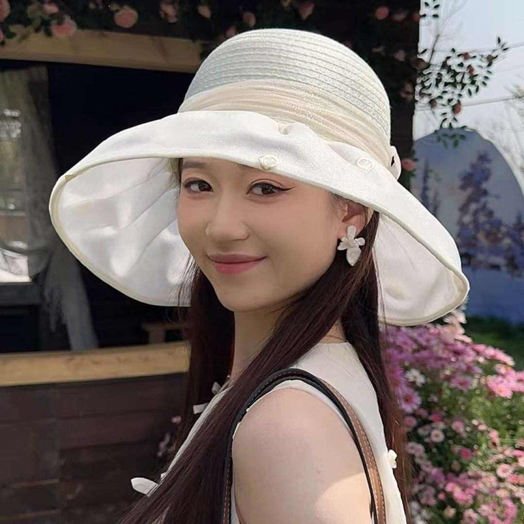 NO:343732,2025 summer streamer bow slit pot hat mesh sun protection sun hat women outdoor UV beach sun hat straw hat fisherman hat baseball hat, hat, Moncler, espadrilles, hats蒙口2025夏季飘带蝴蝶结开叉盆帽网纱防晒遮阳帽女户外 防紫外线沙滩太阳帽帽子草帽渔夫帽棒球帽,帽子,Moncler,espadrilles,hats,hat
