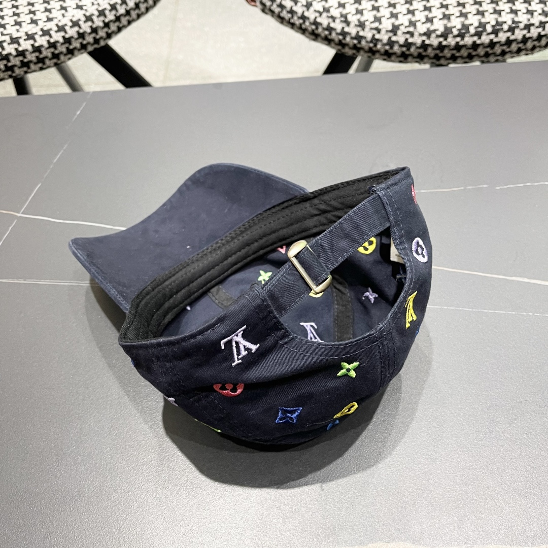  Lv路易威登 大圆脸棒球太阳帽夏季遮阳防晒鸭
舌帽帽子女夏