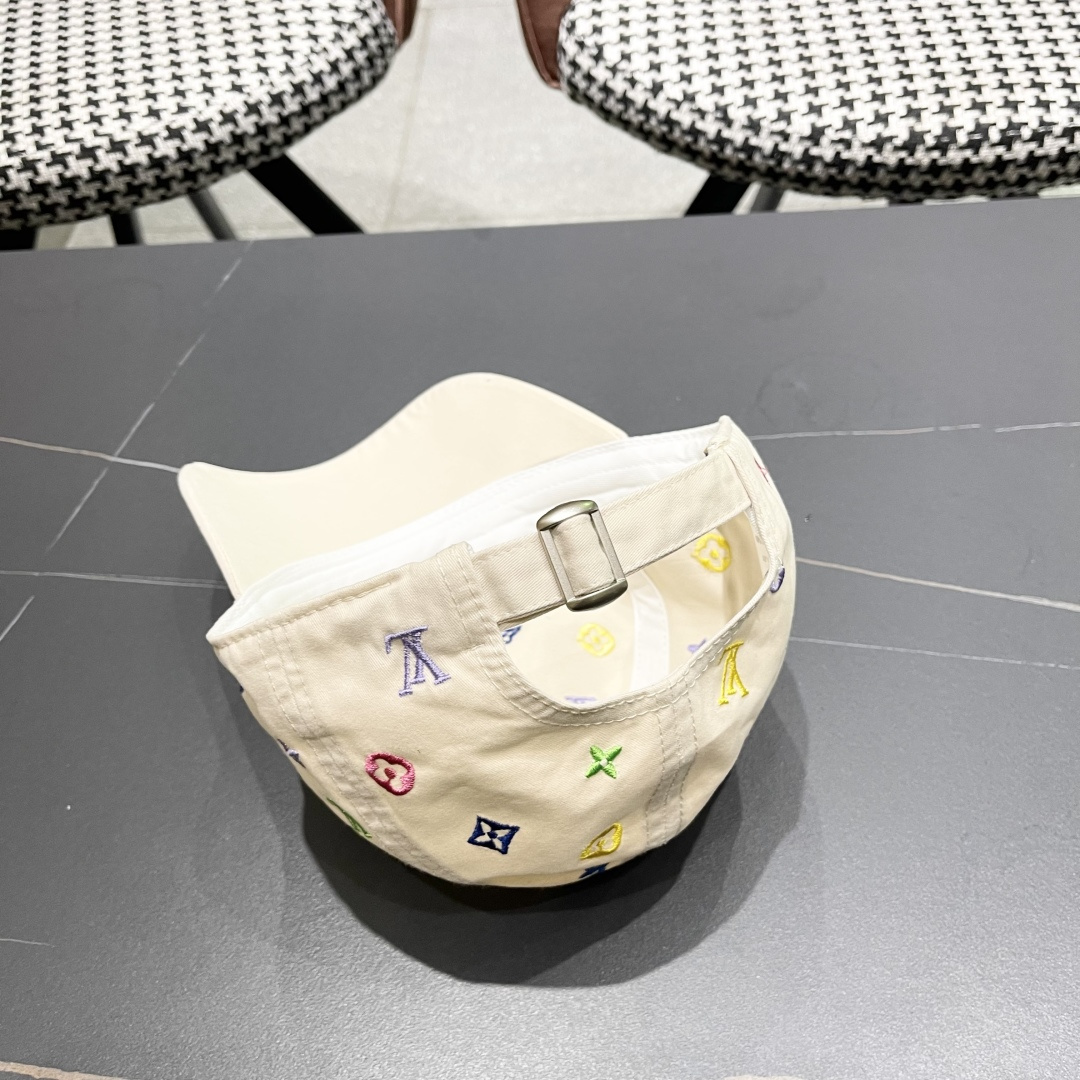  Lv路易威登 大圆脸棒球太阳帽夏季遮阳防晒鸭
舌帽帽子女夏