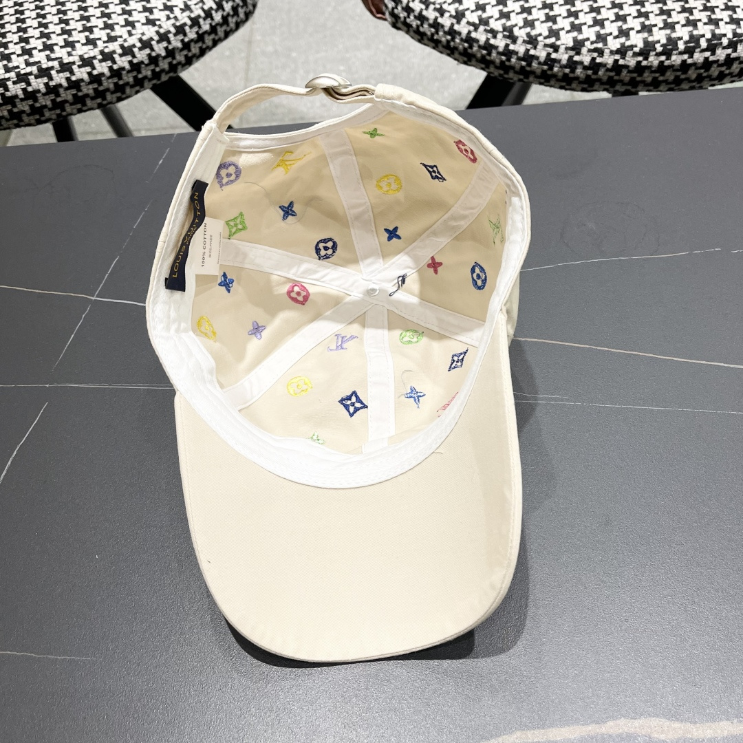  Lv路易威登 大圆脸棒球太阳帽夏季遮阳防晒鸭
舌帽帽子女夏