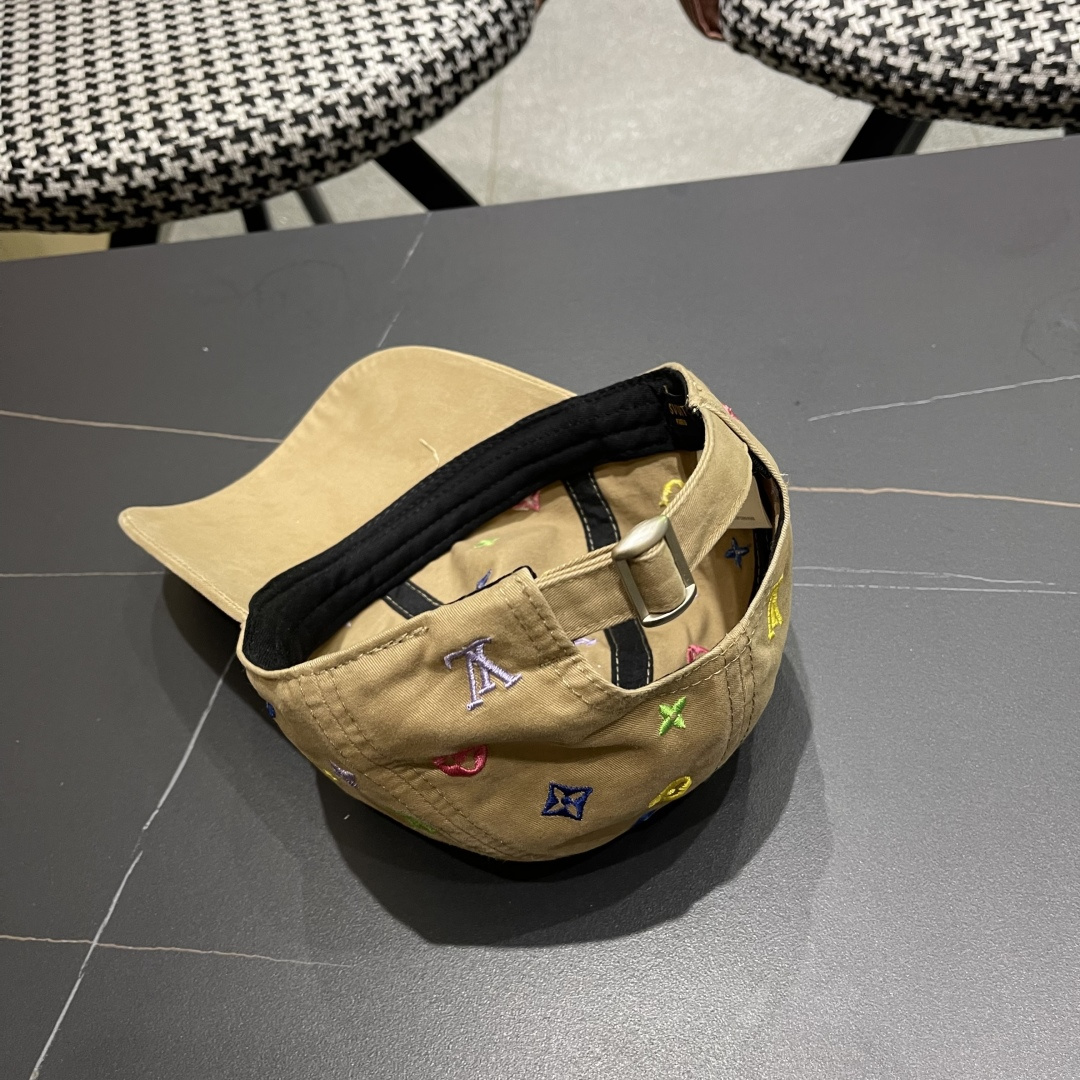  Lv路易威登 大圆脸棒球太阳帽夏季遮阳防晒鸭
舌帽帽子女夏