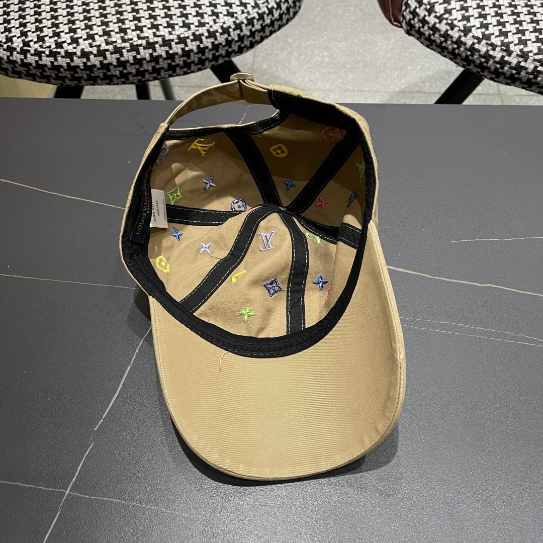  Lv路易威登 大圆脸棒球太阳帽夏季遮阳防晒鸭
舌帽帽子女夏