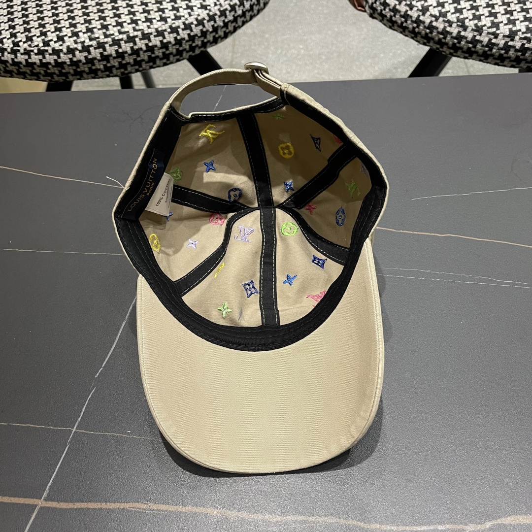  Lv路易威登 大圆脸棒球太阳帽夏季遮阳防晒鸭
舌帽帽子女夏