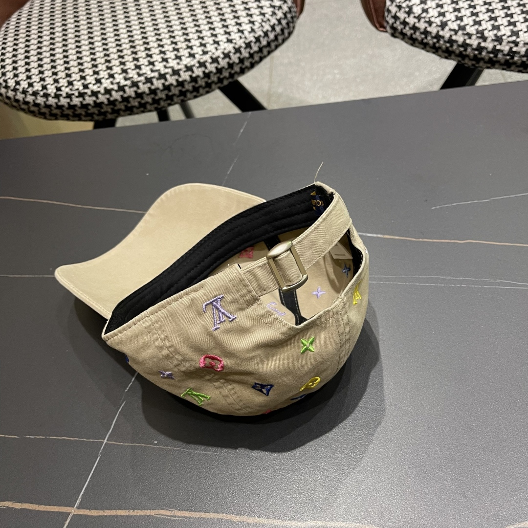  Lv路易威登 大圆脸棒球太阳帽夏季遮阳防晒鸭
舌帽帽子女夏