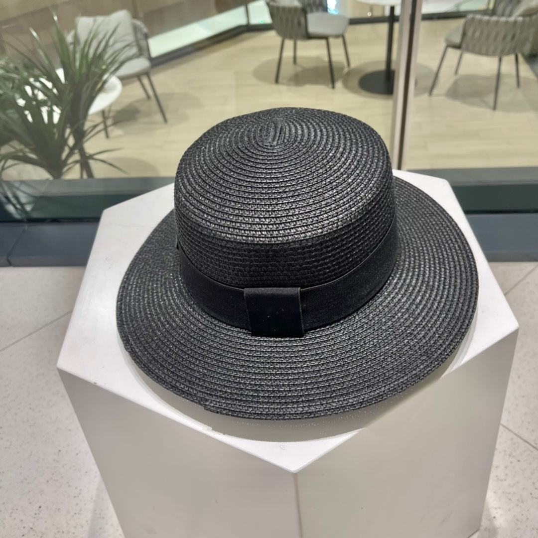 【PRADA普拉达】春夏新款草编编织草帽，度假休闲必备，优雅大方的一款