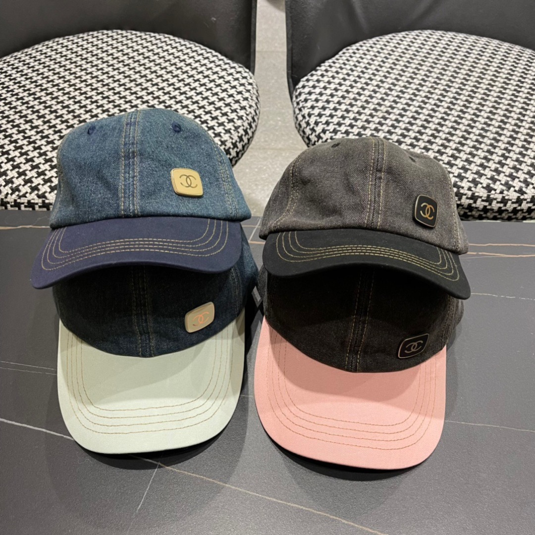 CHANEL香奈儿】新款简约牛仔棒球帽，新款出货，大牌款超好搭配，赶紧入手！

