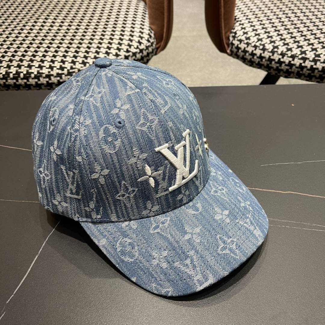 🧢路易威登原单牛仔棒球帽 LouisVuitton😍新款LV棒球帽，男女通用！跑量！