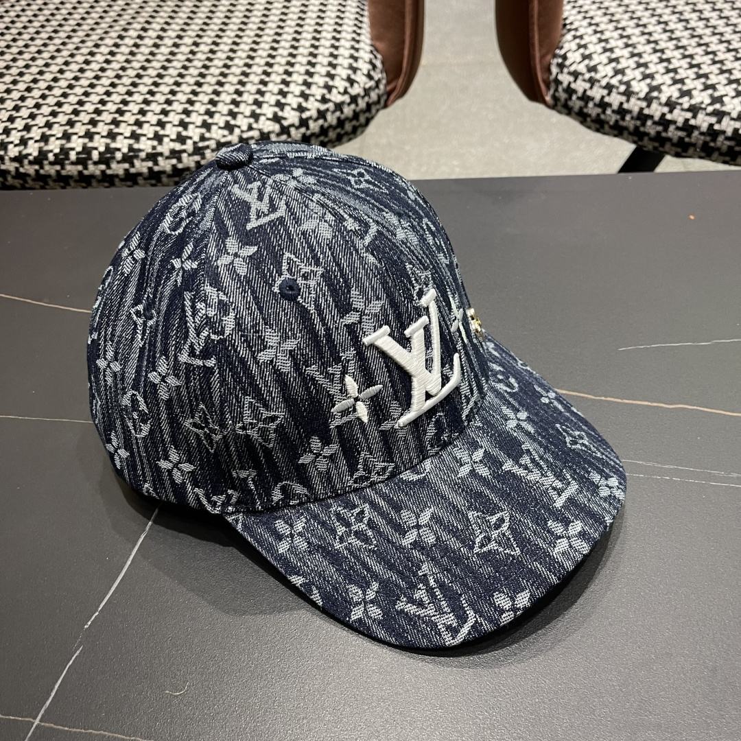 🧢路易威登原单牛仔棒球帽 LouisVuitton😍新款LV棒球帽，男女通用！跑量！