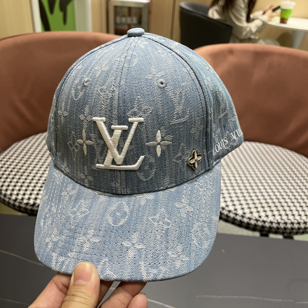 🧢路易威登原单牛仔棒球帽 LouisVuitton😍新款LV棒球帽，男女通用！跑量！