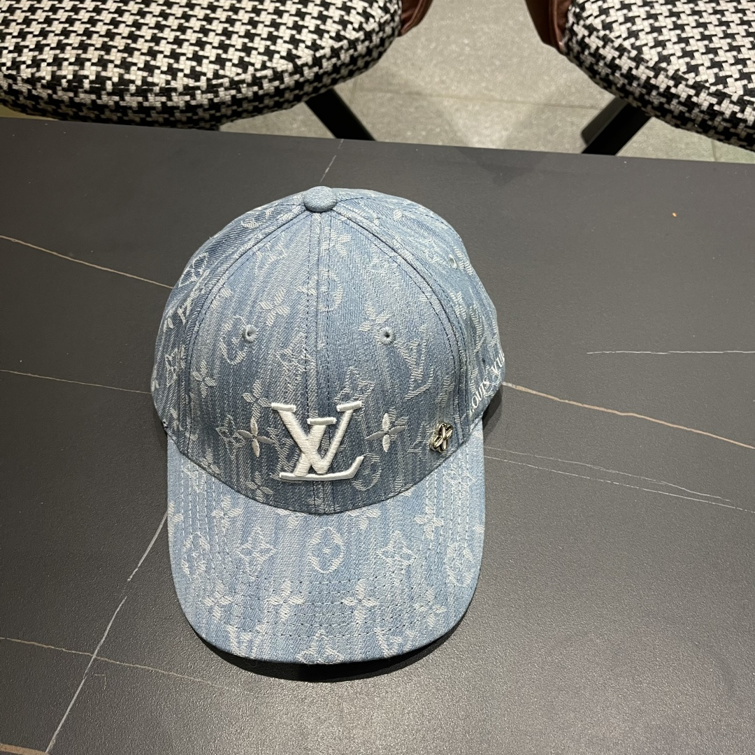 🧢路易威登原单牛仔棒球帽 LouisVuitton😍新款LV棒球帽，男女通用！跑量！